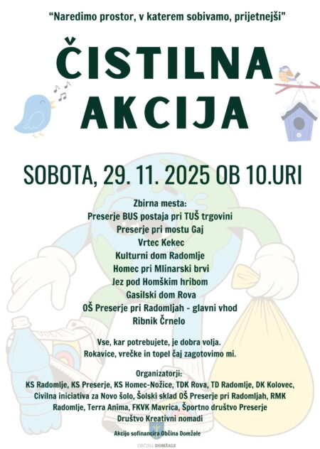 ČISTILNA AKCIJA- sobota, 29.11.2025